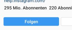 Instagram folgt automatisch Accounts